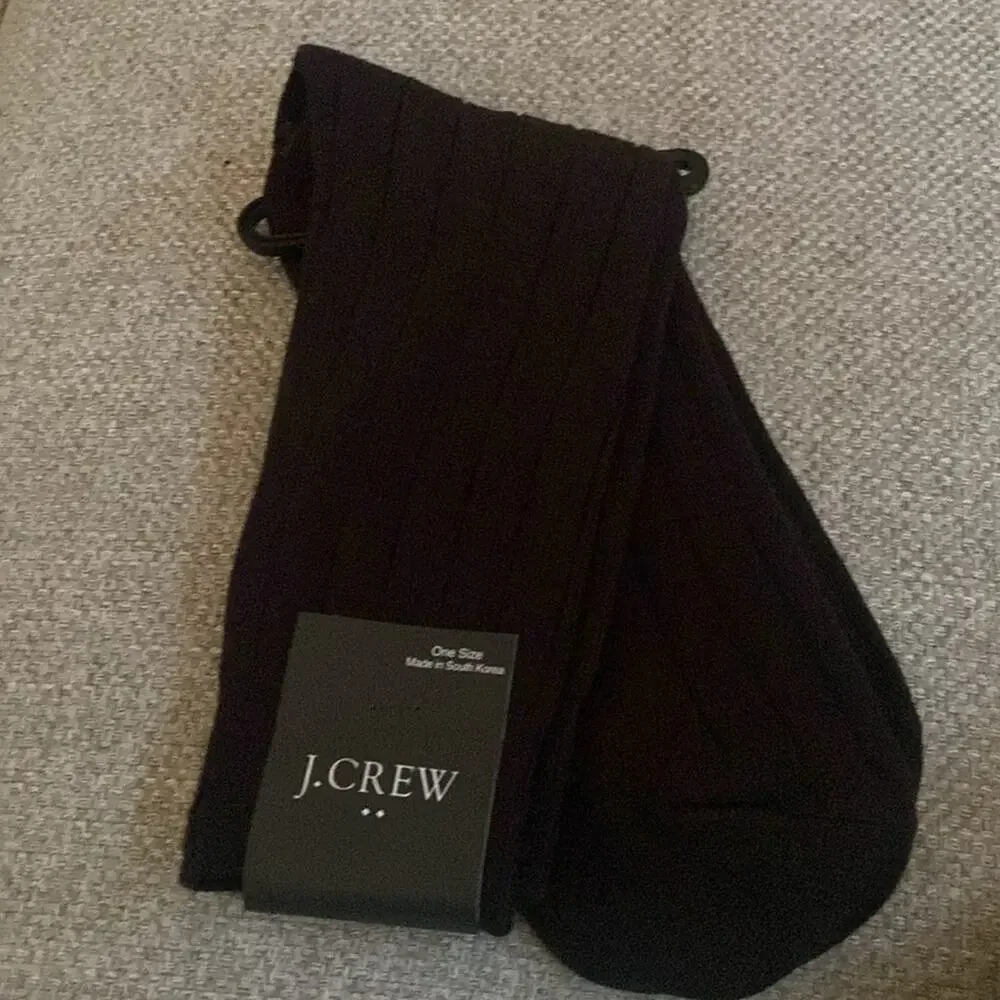J.Crew Black Classic dress socks